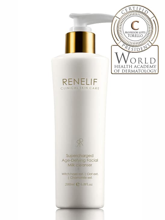 Supercharged Age-Defying Facial Milk Cleanser 200ml – Hydrating Gentle Cleanser by Renelif